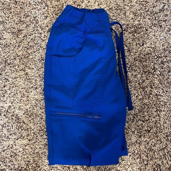 BLUE MEDICAL SCRUB JOGGERS - Picture 2 of 4